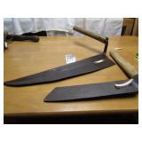 HAY KNIFE ; FROE SHINGLE SPLITTER - PICKUP ONLY