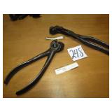 TAIT CHECK ROW PLIERS ; EARLY RARE CHECK WIRE PLIR