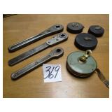 2- SQUARE NUT RACHETS ;1-6 POINT ;4- ROUND