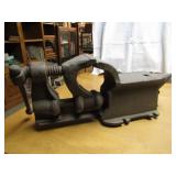 BENCH TOP ANVIL VICE W/ LONG THROAT ADJUSTMENT