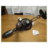 MILLERS FALLS DOUBLE GEARED BREAST DRILL W/ LEVEL
