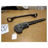 2 FORD WRENCHES - ADJUSTABLE & OIA-17017B #87