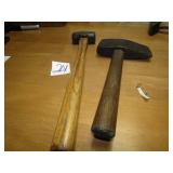 2 IL SPAIN SLEDGE ; ROCK SPLITTING HAMMER
