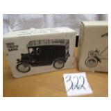 1905 & 1920 DELIVERY CAR BANKS W/ BOXES