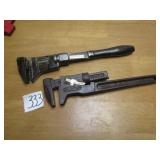 TRIMO & BEMIS SOLID BAR ADJUSTABLE MONKEY WRENCHES