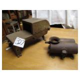 TOBACCO GRINDER ,MISSING HANDLE ; JOHNSON