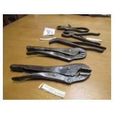 VINTAGE LEVER JAW WRENCH ; HORSE SHOER'S PLIERS;