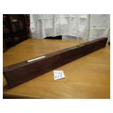 STANLEY #3 -30' 1896 WOOD & BRASS LEVEL