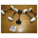 5 SETS PORCELAIN DOOR KNOBBS