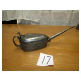 VERY UNUSUAL #9 1/2 PINT OIL CAN W/ LONG SPOUT,
