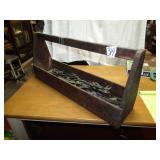 32' WOOD TOOL TOTE W/ 30+ WRENCHES - PICKUP ONLY
