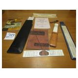 EARLY SLIDE RULES ; BOOKLETS ; MORE