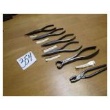6- DIFFERENT PLIERS - HUDSON [GERMANY] ;FULLER