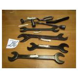 7 VINTAGE WRENCHES - MOLINE PLOW CO, PAPEC 267