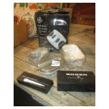 BOGEN & SONY MICOPHONES ;MESSHALL DINNERWARE