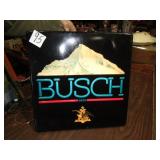 BUSCH LIGHTED SIGN -PLASTIC -WORKS