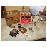 COCA COLA COOKIE JAR ; VINTAGE DRINK MIX JAR ; MOE