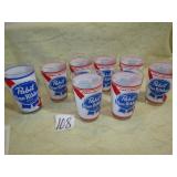 8- PABST BLUE RIBBON GLASSES