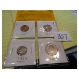 4- SPECIALLY PLOISHED HIGH PRESSURE DIE COINS -