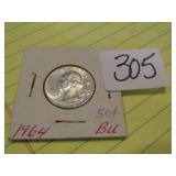 1964 UNCIRCULATED WASHINGTON QUARTER