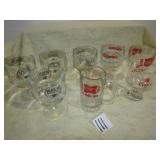 8- ASSORTED BEER GOBLETS
