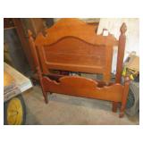 ANTIQUE BED W/ RAILS