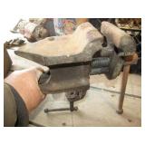 CLAMP ON BENCH VICE W/ ANVIL HEAD