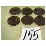 6- 1972D EISENHOWER DOLLARS