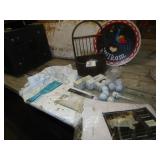 GOLF BALLS ; TABLE CLOTHES ; MORE