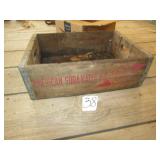 AMERICAN SODA WATER CO WOOD ADV. BOX