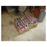 2- WOODEN PEPSI COLA POP CRATES W/ BOTTLES