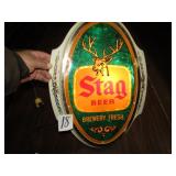 14 X18 LIGHTED STAG BEER SIGN
