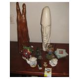 FIGURINES ; DRIFT WOOD; MORE