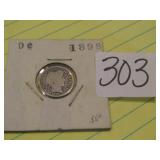 1898 BARBER DIME