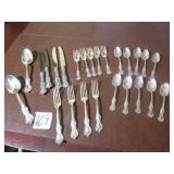 25 PIECES FLATWARE MARKED STERLING