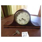 SETH THOMAS DOUBLE KEY WIND MANTLE CLOCK