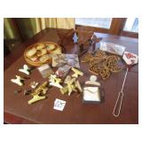 BUTTERFLY HAIR CLIPS; JEWELRY ;  WOOD BUTTERFLY