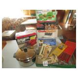 NIB KITCHEN ITEMS ; COOKING POT W/ LID ;MORE