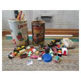 LINCOLN LOGS ; MINI TRUCKS TOYS