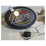 MILLER LITE NEON LIGHT SIGN -DOES NOT WORK 181/2'