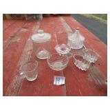 7- PIECES CLEAR GLASS