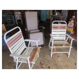 LOUGE CHAIR ; 2 LAWN CHAIRS