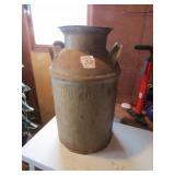 PROPERTY OF PIONEER CREAMERY CO MILK CAN