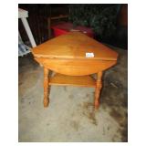 SMALL TRIANGLE DROP LEAF LAMP TABLE -COLUMBIA