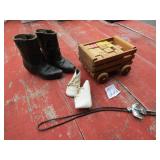 CHILD'S BOOKS ;BABY SHOES ;KID'S WOOD LEARNING