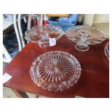 2 CAKE STANDS ; CAKE PLATE