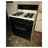 KENMORE GAS COOK RANGE , BLACK FRONT