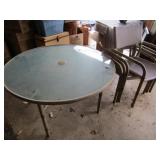 PATIO TABLE W/ 4 CHAIRS