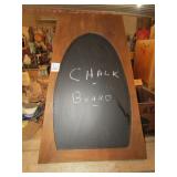 WOOD FRAMED CHALK BOARD 27' X 34'