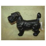 COLLECTIBLE CAST IRON SCOTTIE DOG BANK 61/2'